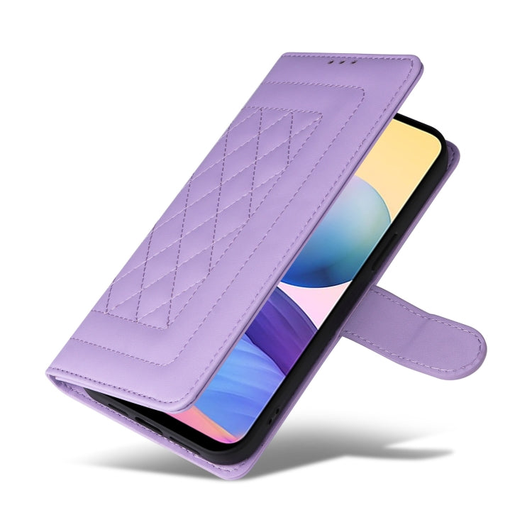 For Xiaomi Redmi Note 10 5G Diamond Lattice Leather Flip Phone Case
