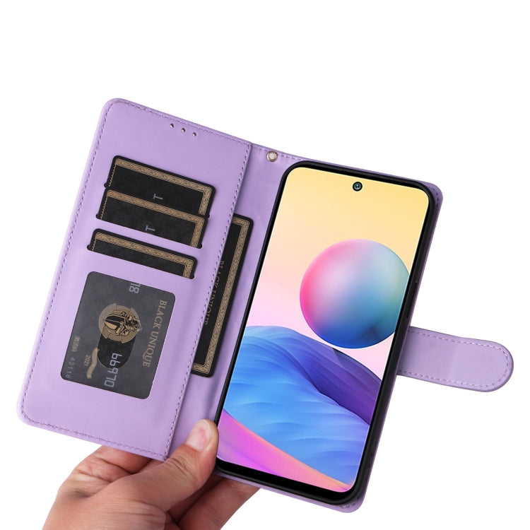 For Xiaomi Redmi Note 10 5G Diamond Lattice Leather Flip Phone Case