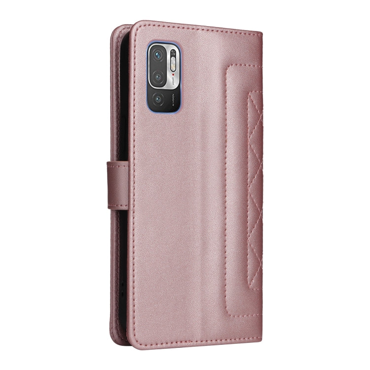 For Xiaomi Redmi Note 10 5G Diamond Lattice Leather Flip Phone Case