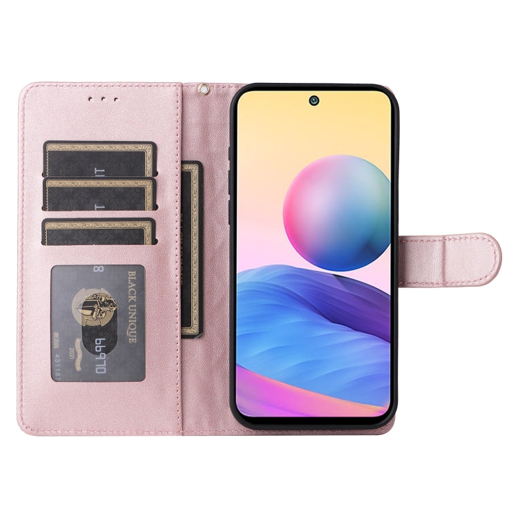 For Xiaomi Redmi Note 10 5G Diamond Lattice Leather Flip Phone Case