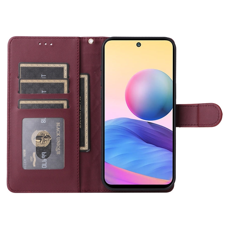 For Xiaomi Redmi Note 10 5G Diamond Lattice Leather Flip Phone Case