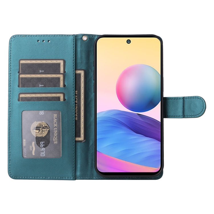 For Xiaomi Redmi Note 10 5G Diamond Lattice Leather Flip Phone Case