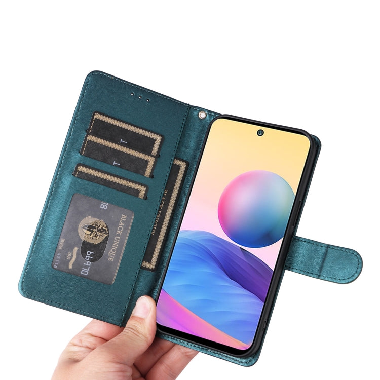 For Xiaomi Redmi Note 10 5G Diamond Lattice Leather Flip Phone Case