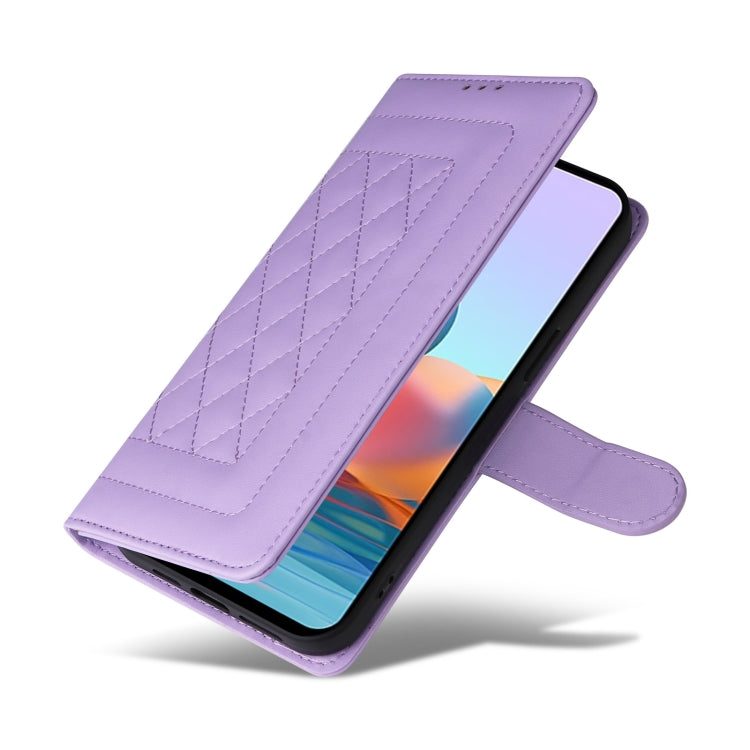 For Xiaomi Redmi Note 10 Pro Diamond Lattice Leather Flip Phone Case