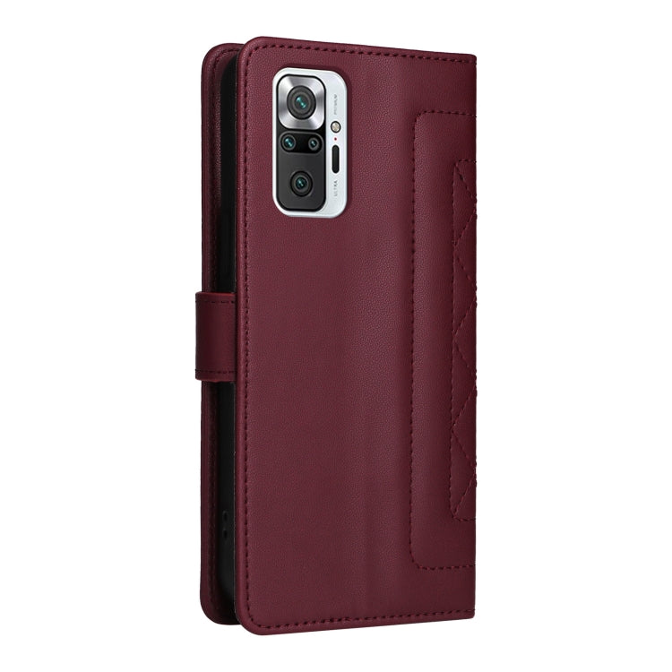 For Xiaomi Redmi Note 10 Pro Diamond Lattice Leather Flip Phone Case