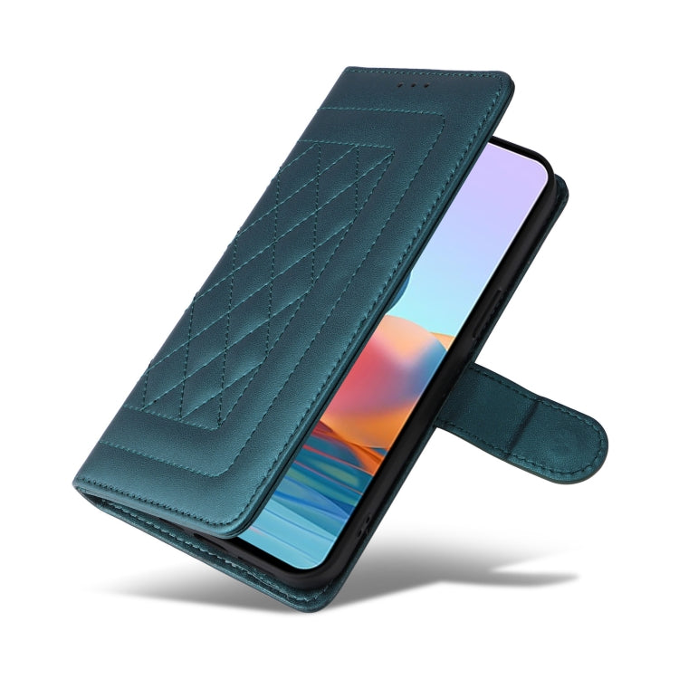For Xiaomi Redmi Note 10 Pro Diamond Lattice Leather Flip Phone Case