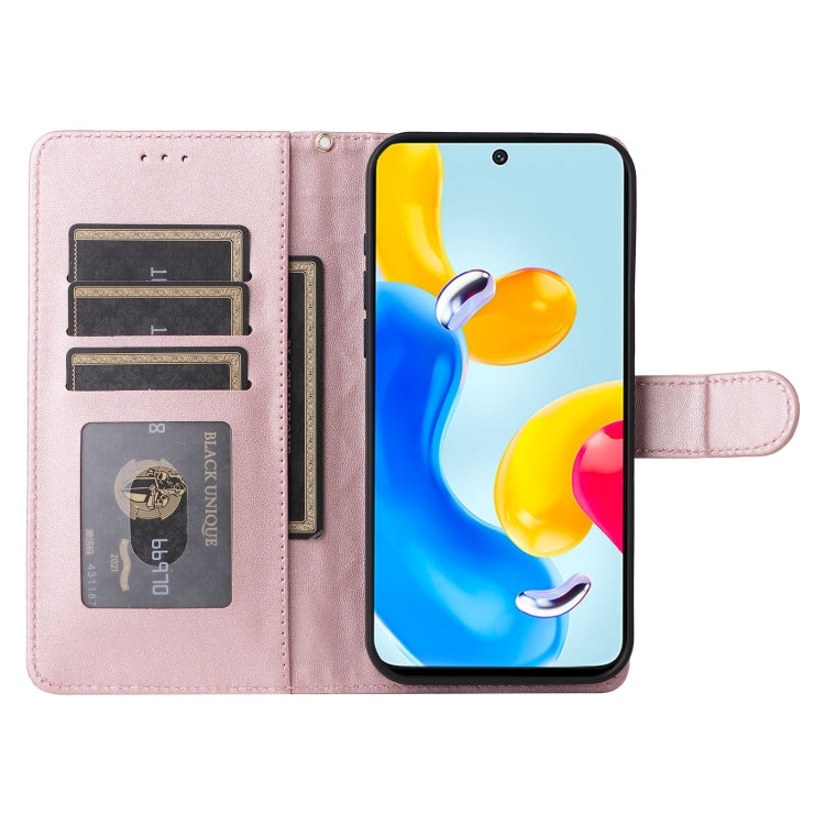 For Xiaomi Redmi Note 11 5G Diamond Lattice Leather Flip Phone Case