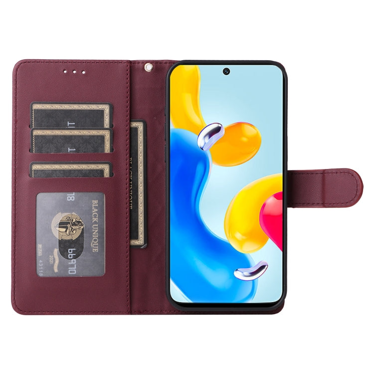 For Xiaomi Redmi Note 11 5G Diamond Lattice Leather Flip Phone Case