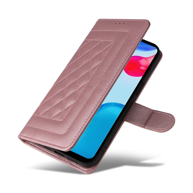 For Xiaomi Redmi Note 11s / 12s Diamond Lattice Leather Flip Phone Case