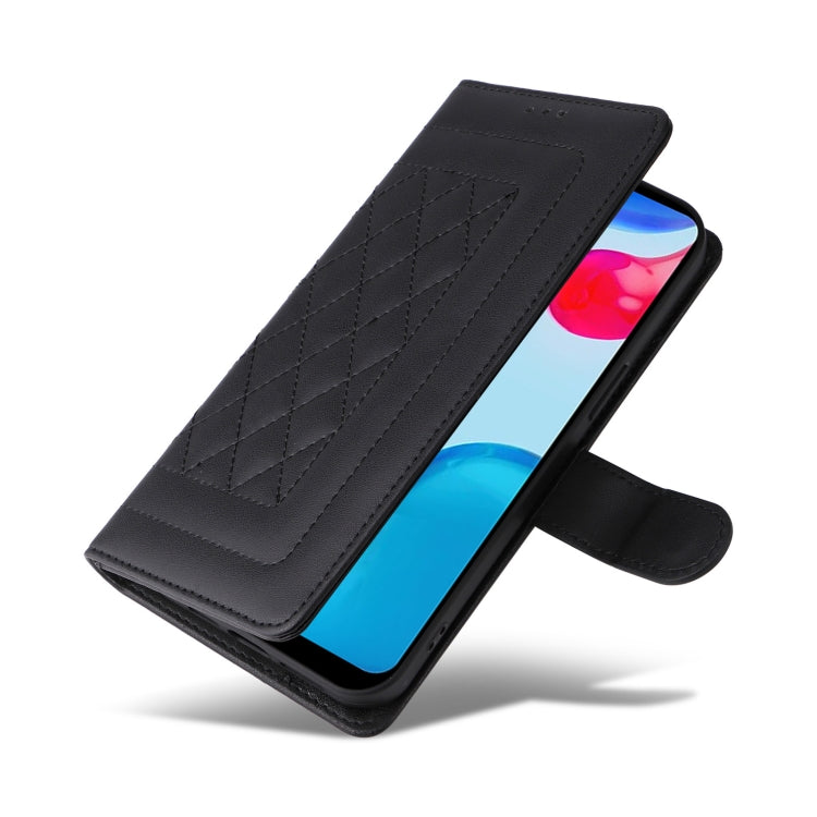 For Xiaomi Redmi Note 11s / 12s Diamond Lattice Leather Flip Phone Case