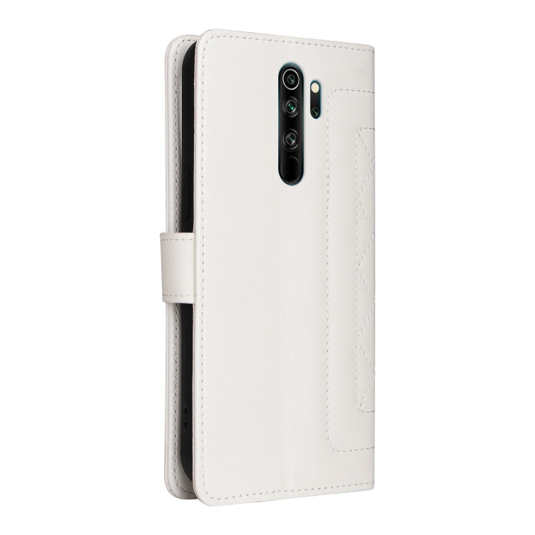 For Xiaomi Redmi Note 8 Pro Diamond Lattice Leather Flip Phone Case