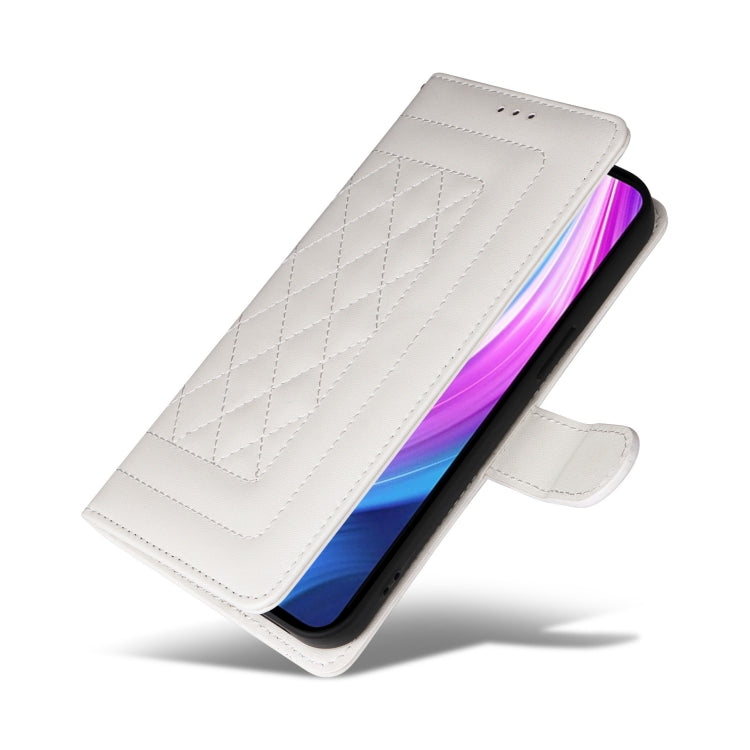 For Xiaomi Redmi Note 8 Pro Diamond Lattice Leather Flip Phone Case