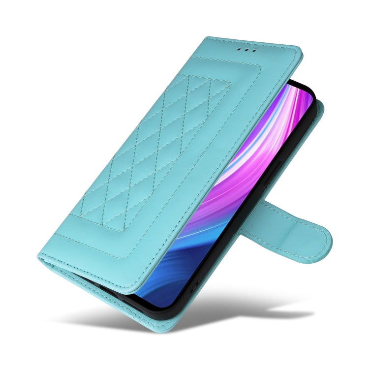 For Xiaomi Redmi Note 8 Pro Diamond Lattice Leather Flip Phone Case
