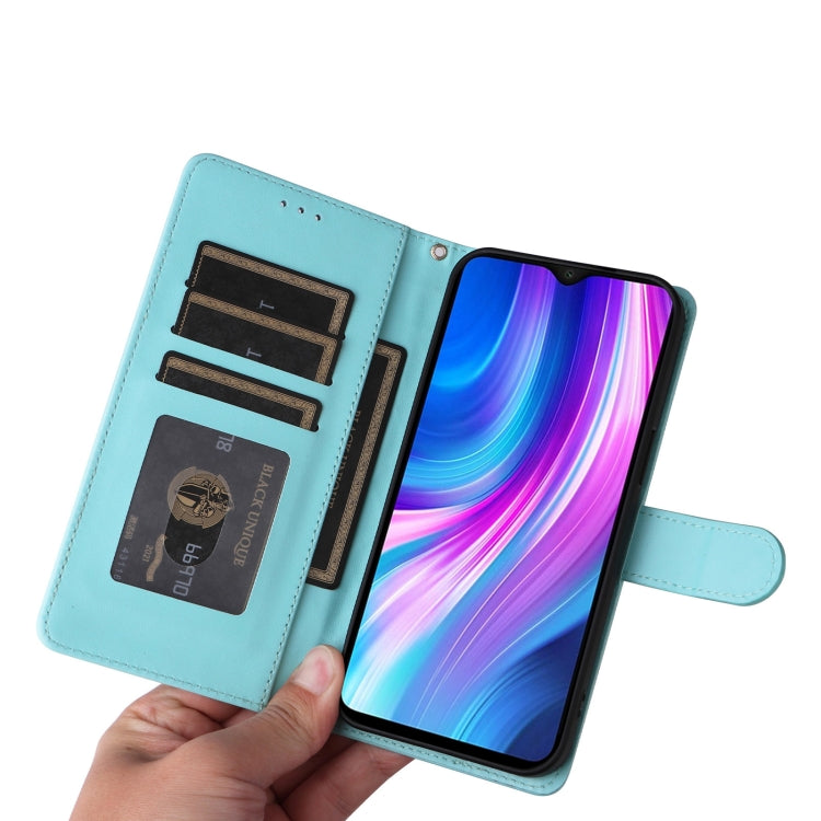 For Xiaomi Redmi Note 8 Pro Diamond Lattice Leather Flip Phone Case