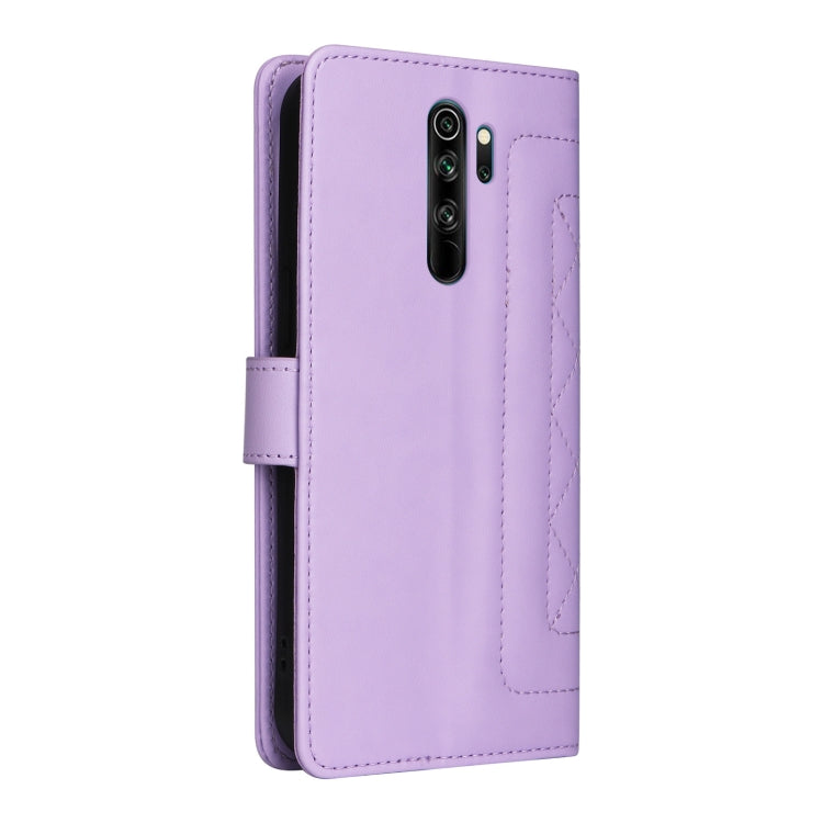 For Xiaomi Redmi Note 8 Pro Diamond Lattice Leather Flip Phone Case