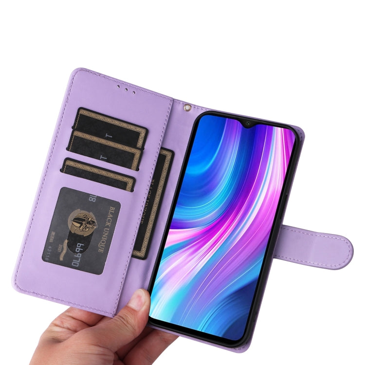 For Xiaomi Redmi Note 8 Pro Diamond Lattice Leather Flip Phone Case