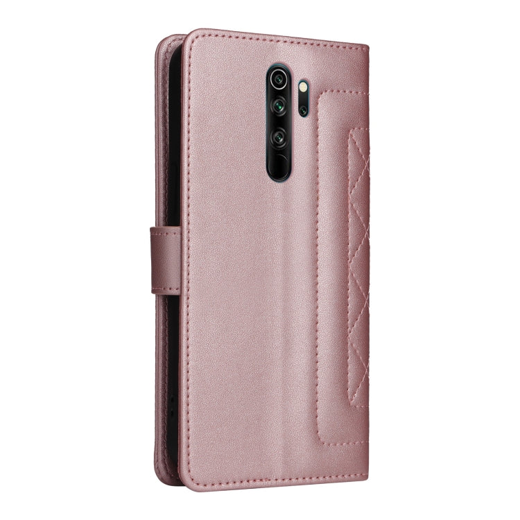 For Xiaomi Redmi Note 8 Pro Diamond Lattice Leather Flip Phone Case