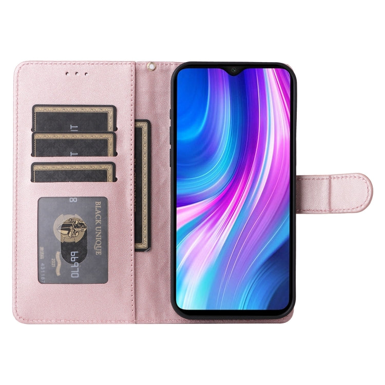 For Xiaomi Redmi Note 8 Pro Diamond Lattice Leather Flip Phone Case