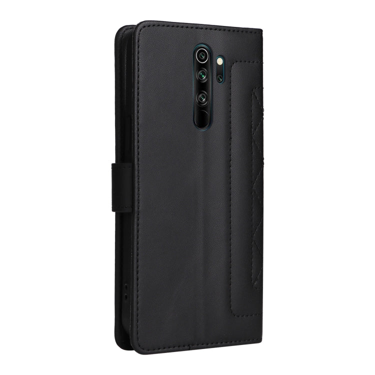 For Xiaomi Redmi Note 8 Pro Diamond Lattice Leather Flip Phone Case