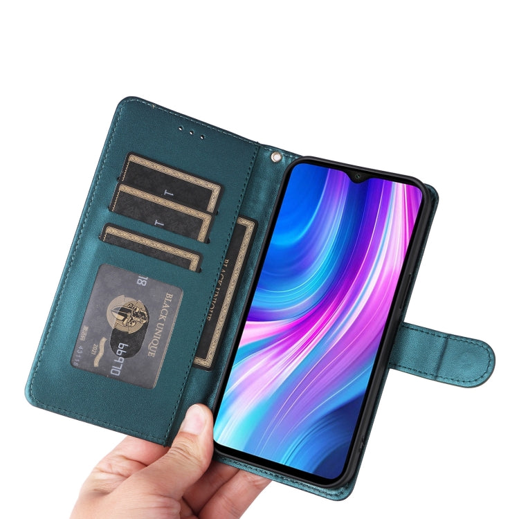 For Xiaomi Redmi Note 8 Pro Diamond Lattice Leather Flip Phone Case