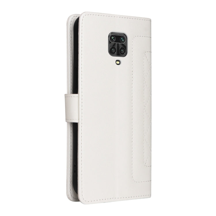 For Xiaomi Redmi Note 9s Diamond Lattice Leather Flip Phone Case