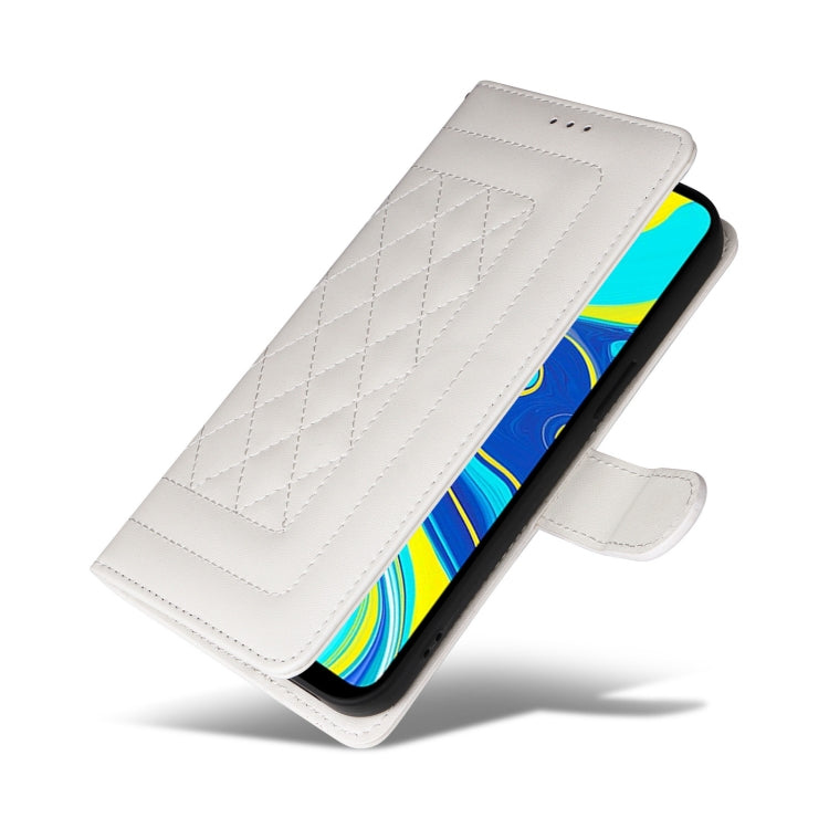 For Xiaomi Redmi Note 9s Diamond Lattice Leather Flip Phone Case