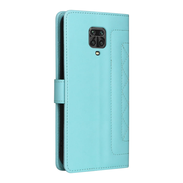 For Xiaomi Redmi Note 9s Diamond Lattice Leather Flip Phone Case