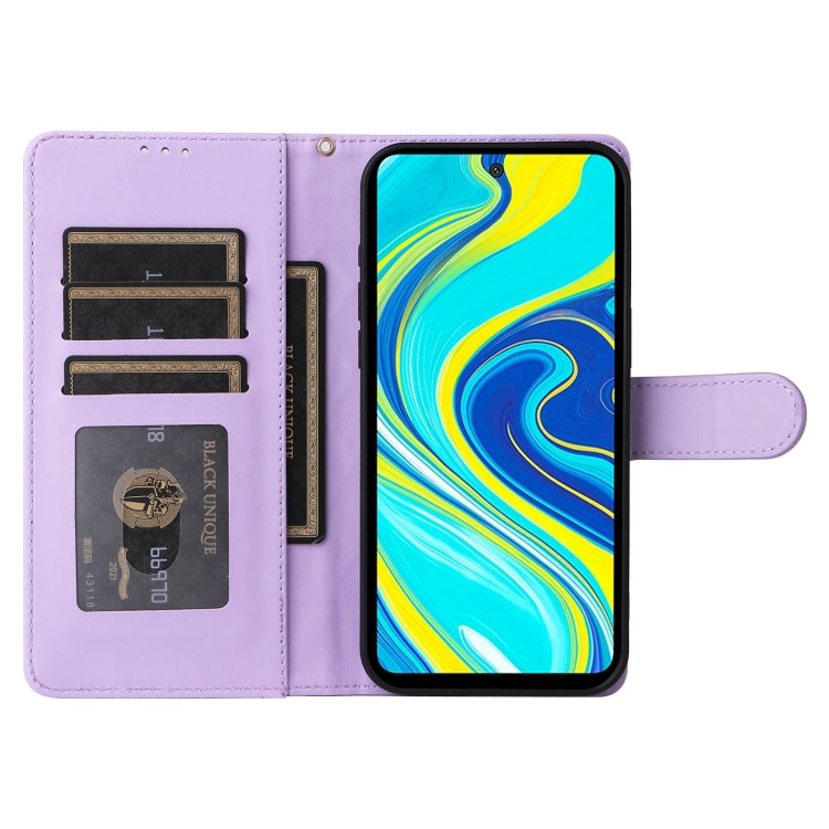 For Xiaomi Redmi Note 9s Diamond Lattice Leather Flip Phone Case