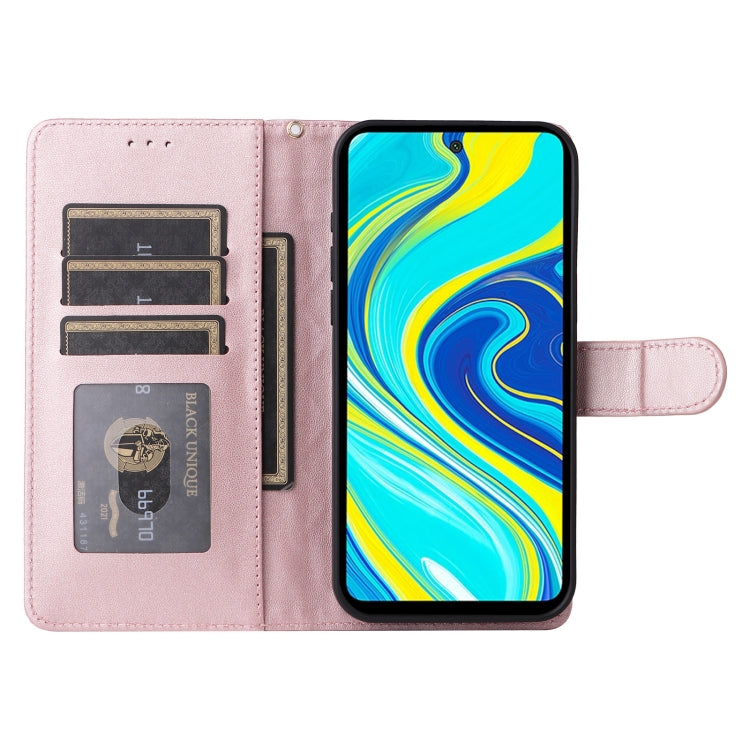 For Xiaomi Redmi Note 9s Diamond Lattice Leather Flip Phone Case
