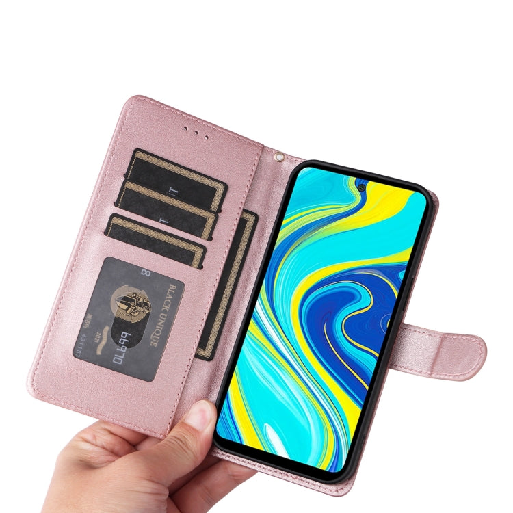 For Xiaomi Redmi Note 9s Diamond Lattice Leather Flip Phone Case