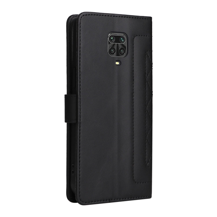 For Xiaomi Redmi Note 9s Diamond Lattice Leather Flip Phone Case