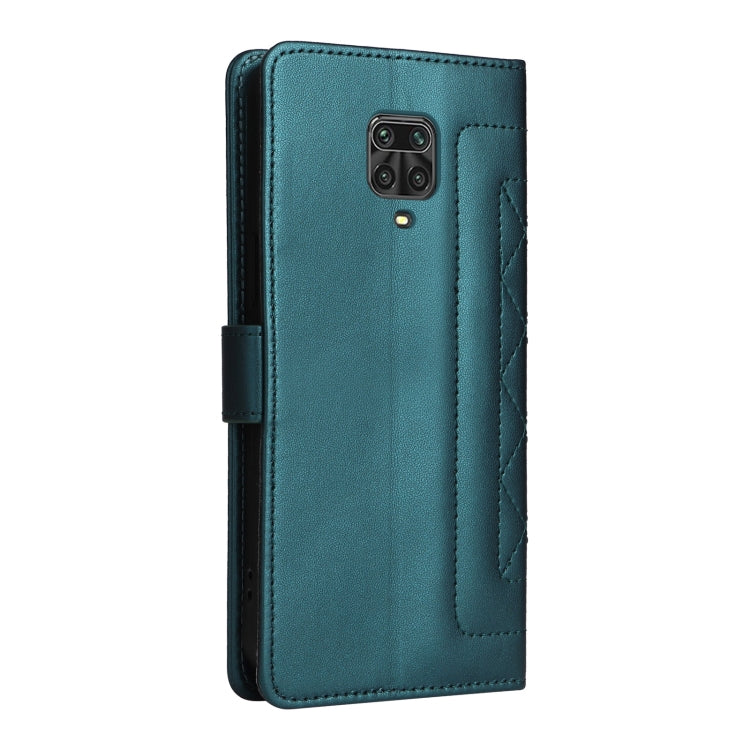 For Xiaomi Redmi Note 9s Diamond Lattice Leather Flip Phone Case