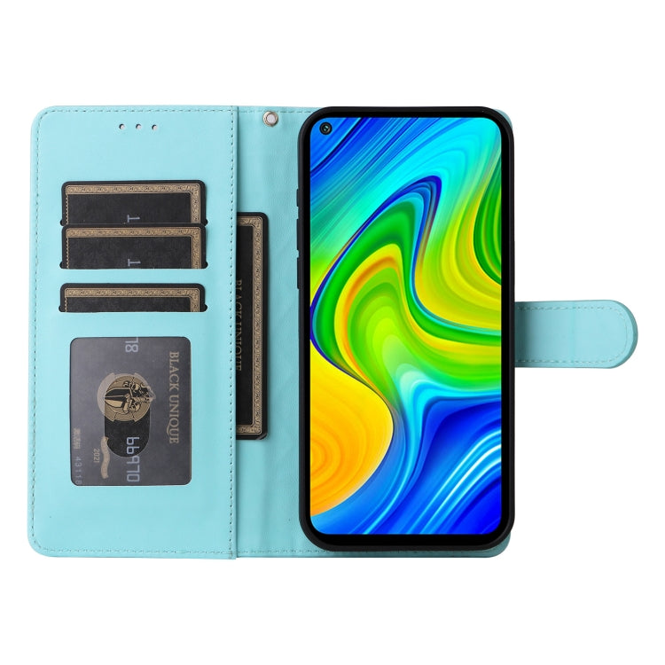 For Xiaomi Redmi Note 9 Diamond Lattice Leather Flip Phone Case