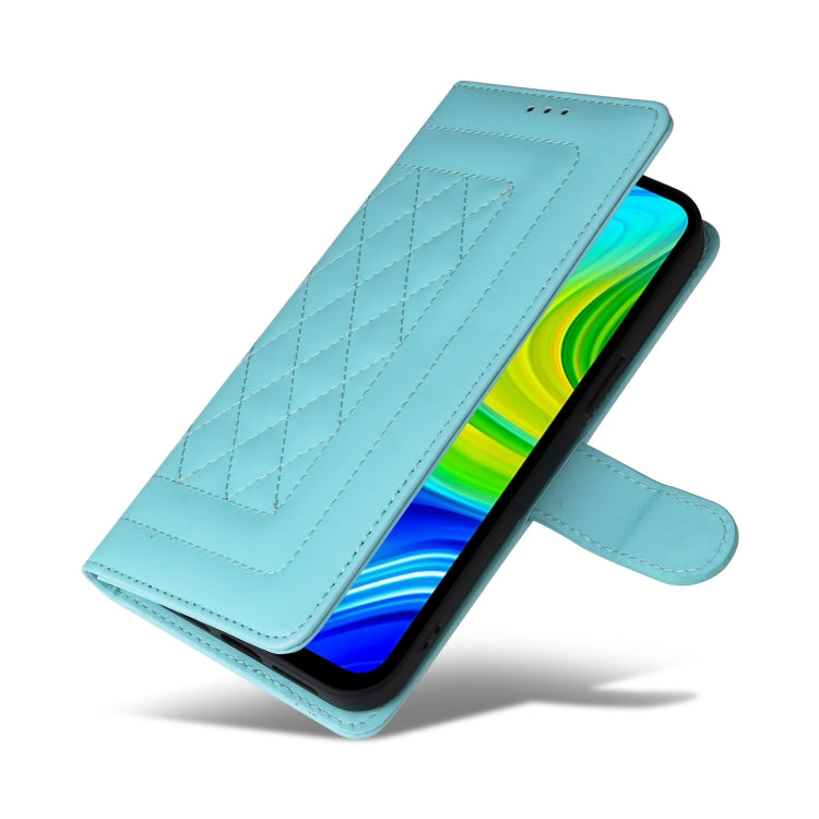 For Xiaomi Redmi Note 9 Diamond Lattice Leather Flip Phone Case