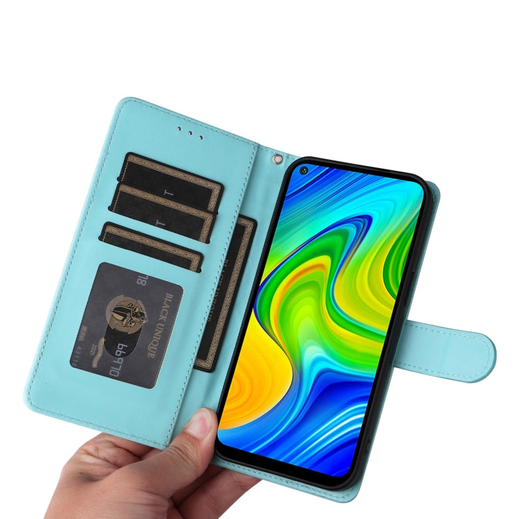 For Xiaomi Redmi Note 9 Diamond Lattice Leather Flip Phone Case