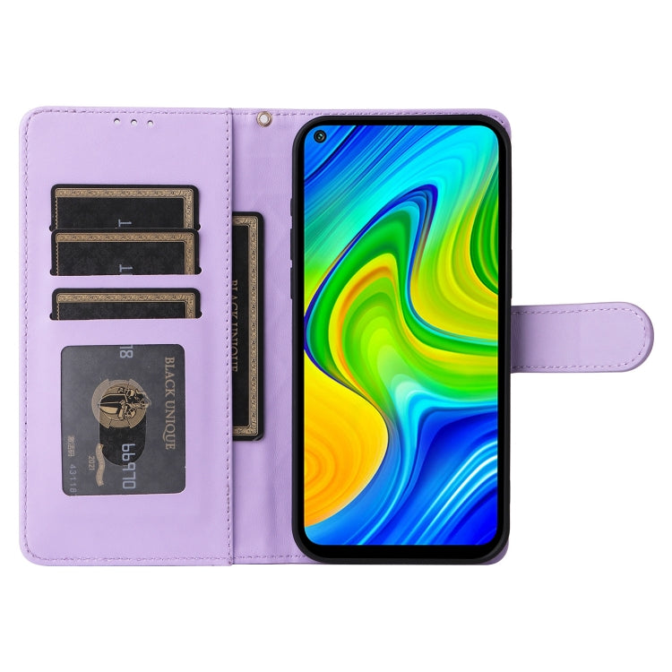 For Xiaomi Redmi Note 9 Diamond Lattice Leather Flip Phone Case