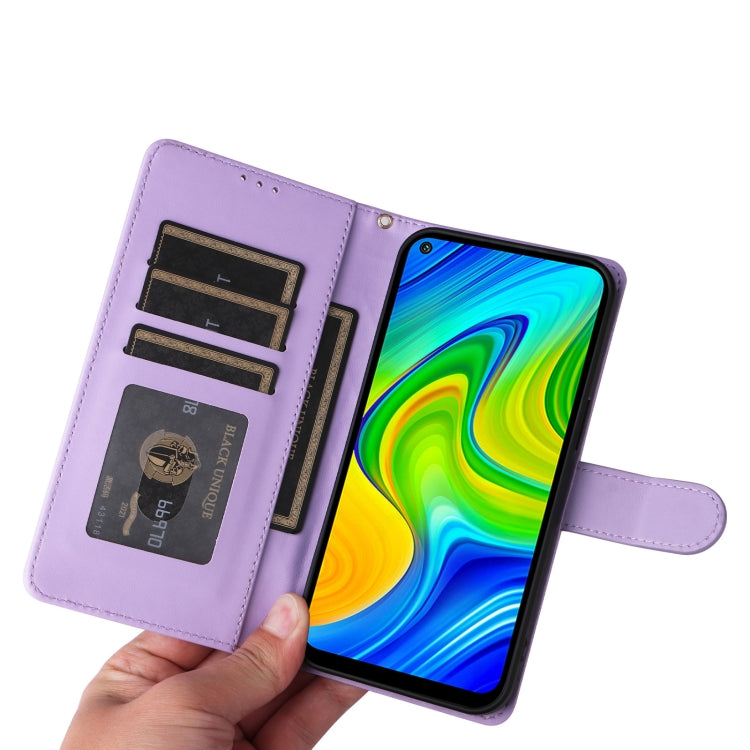 For Xiaomi Redmi Note 9 Diamond Lattice Leather Flip Phone Case