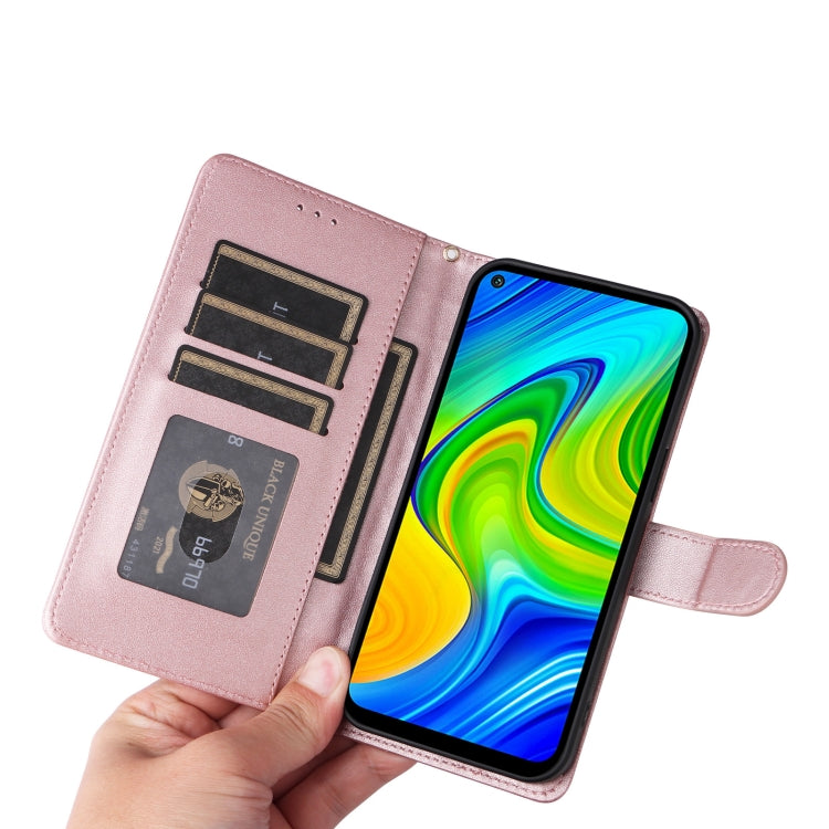 For Xiaomi Redmi Note 9 Diamond Lattice Leather Flip Phone Case