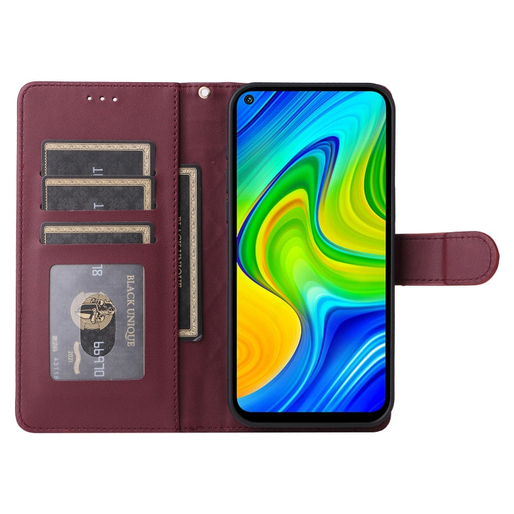 For Xiaomi Redmi Note 9 Diamond Lattice Leather Flip Phone Case
