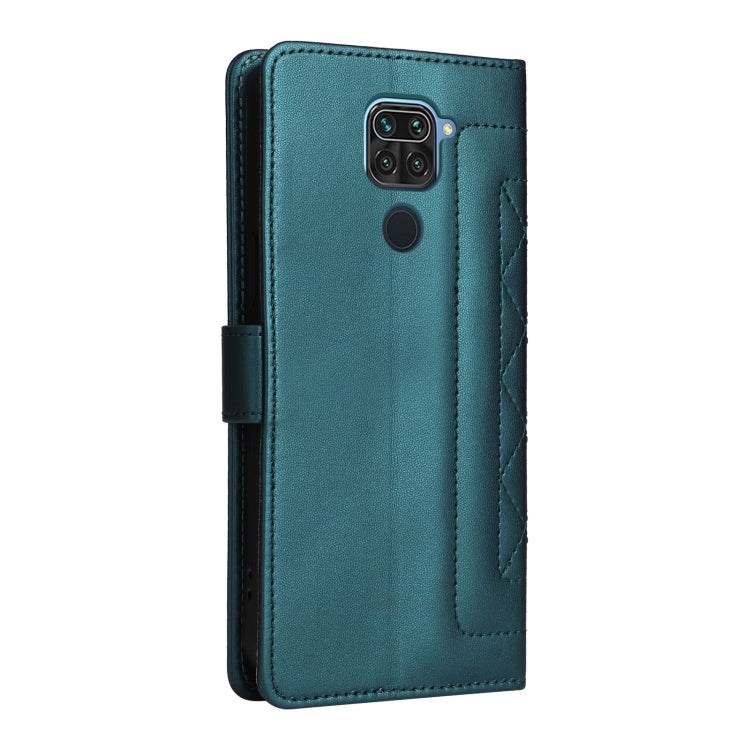 For Xiaomi Redmi Note 9 Diamond Lattice Leather Flip Phone Case