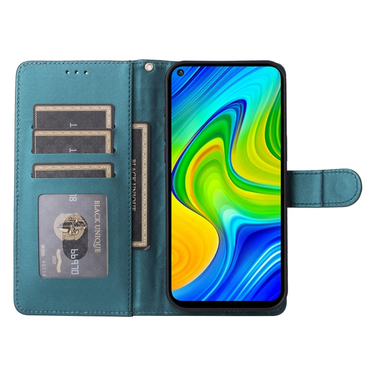 For Xiaomi Redmi Note 9 Diamond Lattice Leather Flip Phone Case