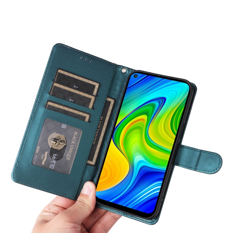For Xiaomi Redmi Note 9 Diamond Lattice Leather Flip Phone Case