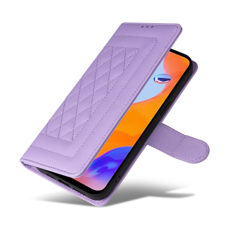 For Xiaomi Redmi Note 11 Pro Global Diamond Lattice Leather Flip Phone Case
