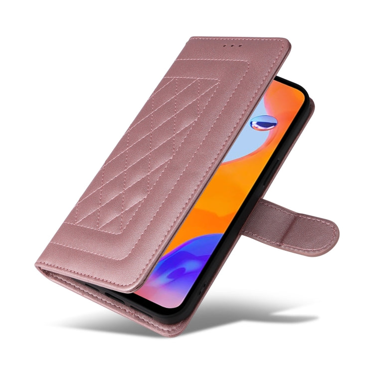 For Xiaomi Redmi Note 11 Pro Global Diamond Lattice Leather Flip Phone Case