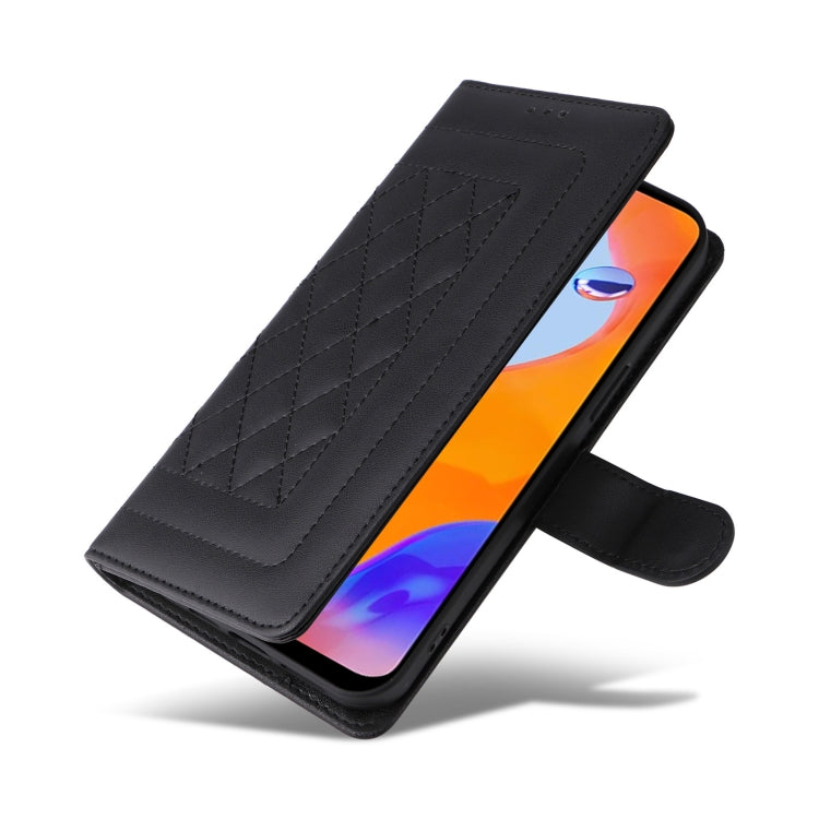 For Xiaomi Redmi Note 11 Pro Global Diamond Lattice Leather Flip Phone Case