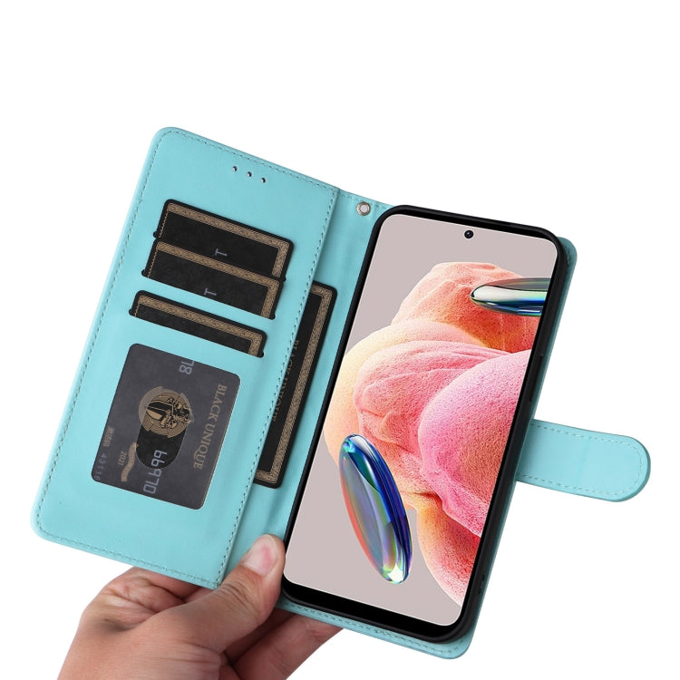 For Xiaomi Redmi Note 12 4G Diamond Lattice Leather Flip Phone Case