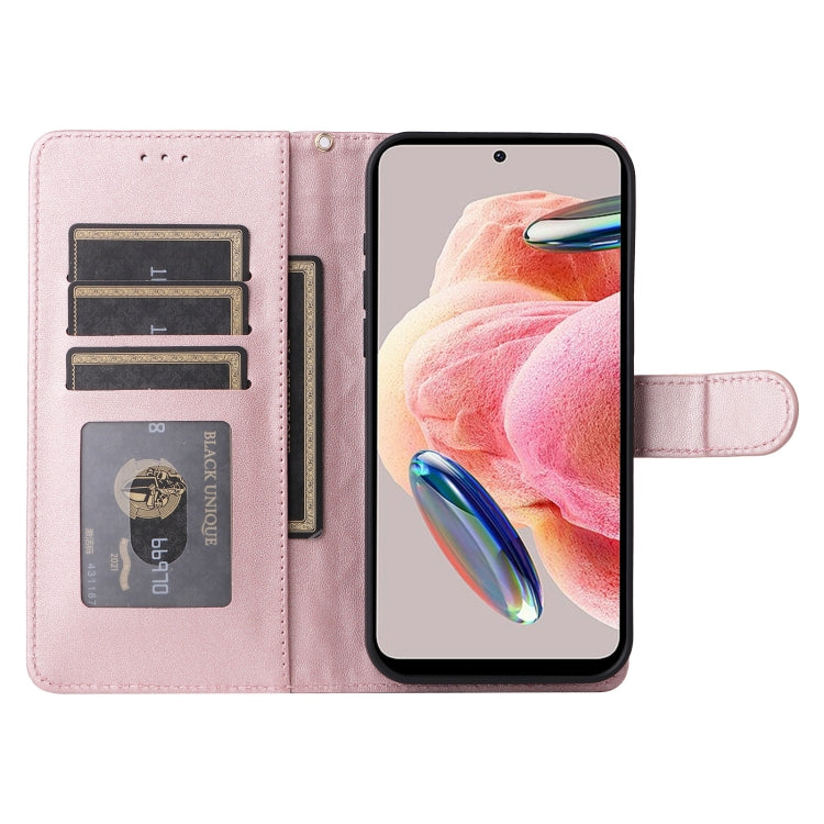 For Xiaomi Redmi Note 12 4G Diamond Lattice Leather Flip Phone Case