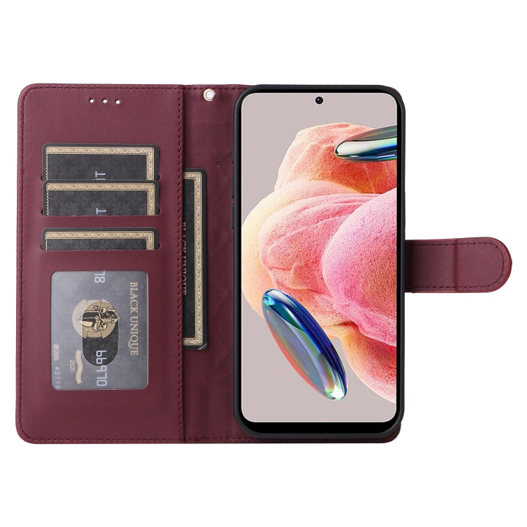 For Xiaomi Redmi Note 12 4G Diamond Lattice Leather Flip Phone Case