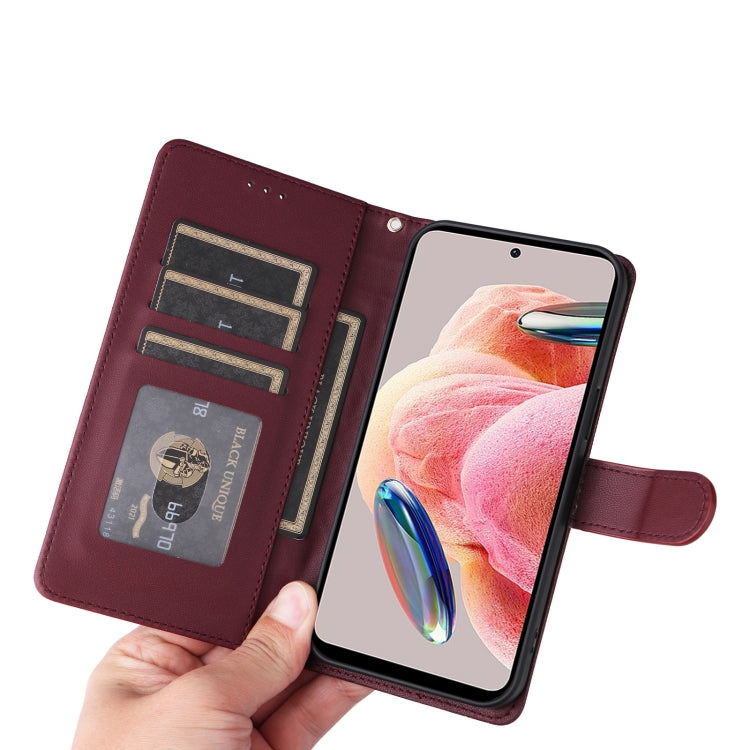 For Xiaomi Redmi Note 12 4G Diamond Lattice Leather Flip Phone Case