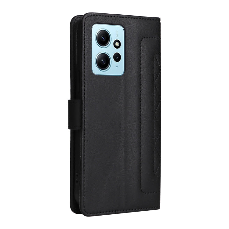 For Xiaomi Redmi Note 12 4G Diamond Lattice Leather Flip Phone Case